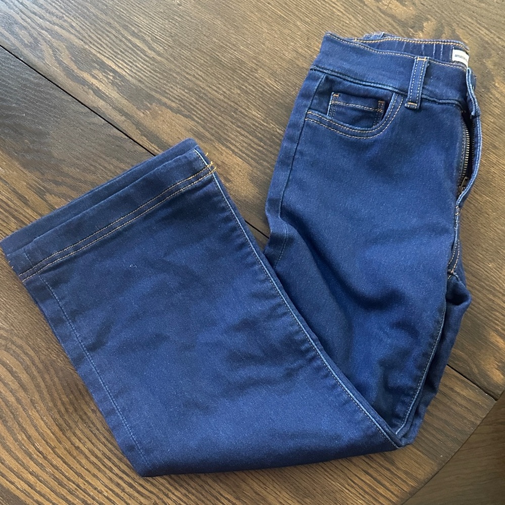 Girls Blue Straight Leg Jeans - Size Medium